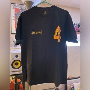 4Hunnid Flame Black T-Shirt